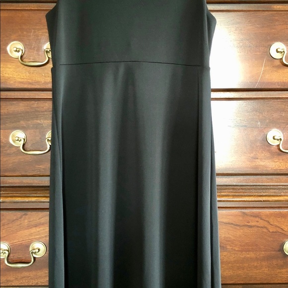 TALBOTS PETITE BLACK DRESS WITH KNOT DETAIL - Picture 2 of 6